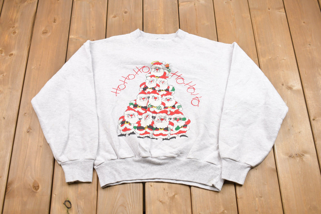 Vintage 1990s Christmas Santa Crewneck Sweatshirt