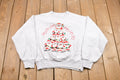Vintage 1990s Christmas Santa Crewneck Sweatshirt