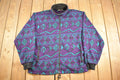 Vintage 1980s Wear And Tear Aztec Full Zip Fleece Sweater