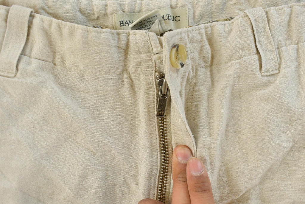 Vintage 1990s Banana Republic Linen Pants Men's 33 x 27