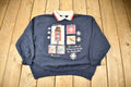 Vintage 1990s Bobbie Brooks Winter Theme Collared Crewneck Sweatshirt