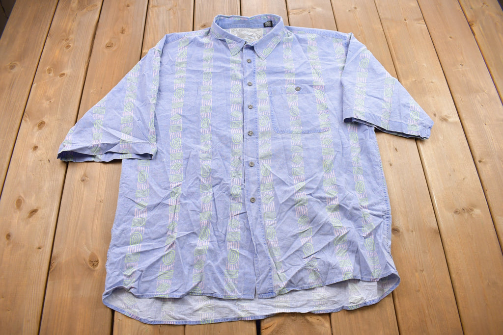 Vintage 1990s Pier Connection Short Sleeve Button Up Shirt
