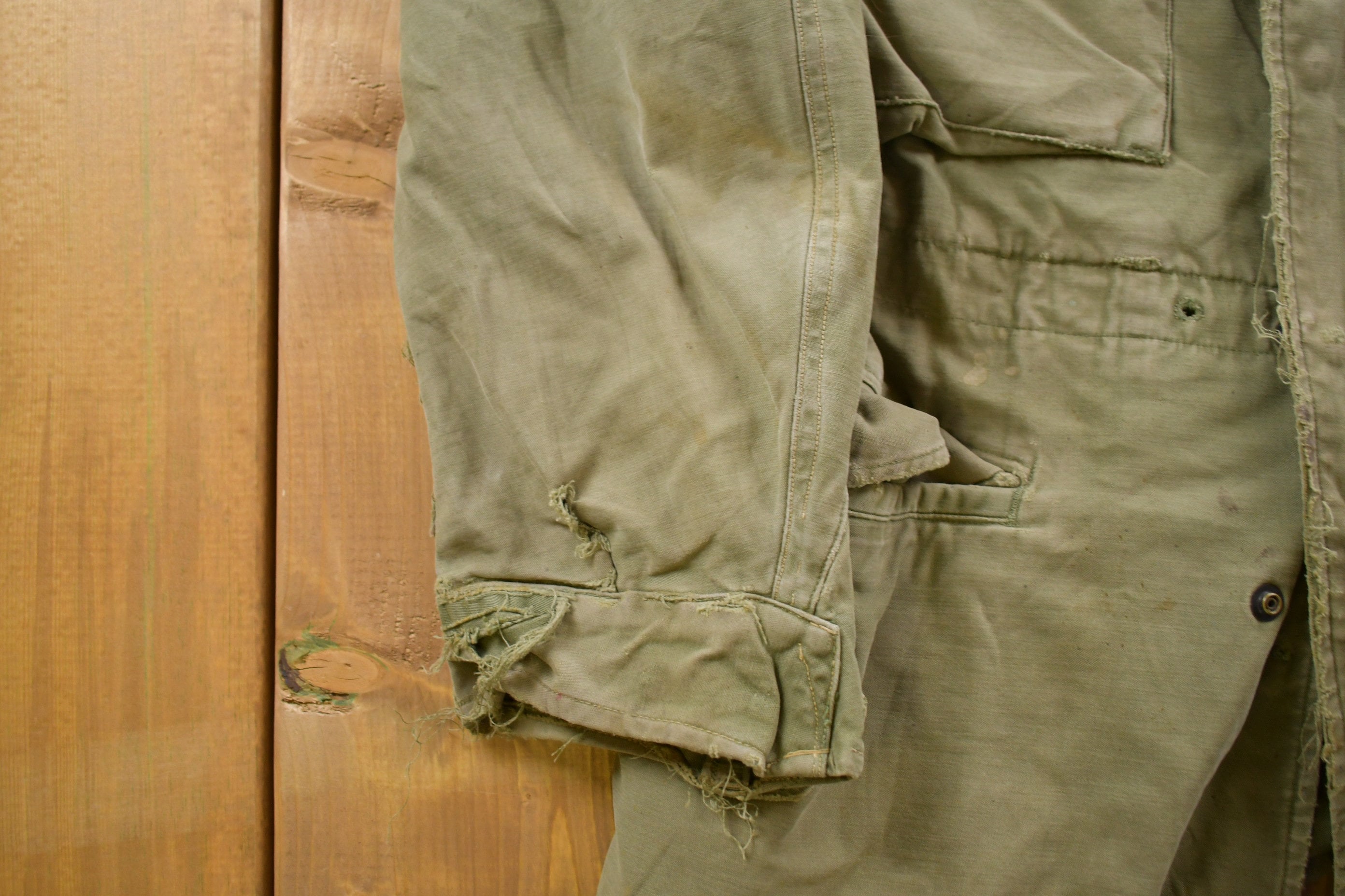 Vintage 1980s Army Military Field Jacket