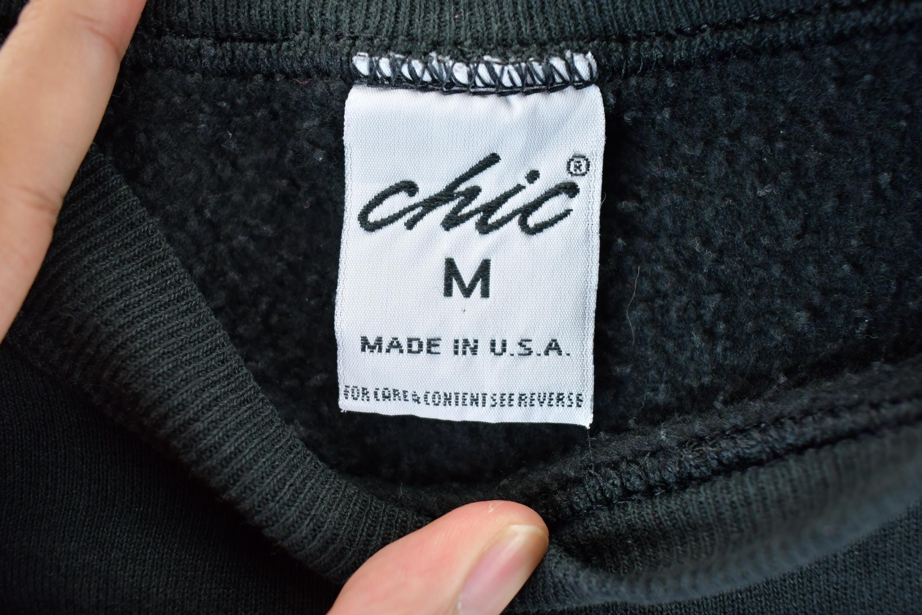 Vintage 1990s Chic Basic Essentials Crewneck Sweatshirt Women's Medium
