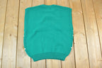 Vintage 1990s Russ Knit Abstract Pattern Crewneck Sweater Vest