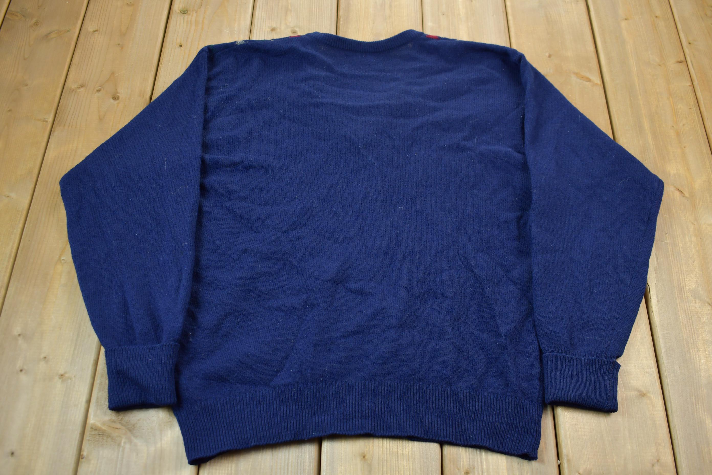 Vintage 1990s LORD JEFF Knit Crewneck Sweater