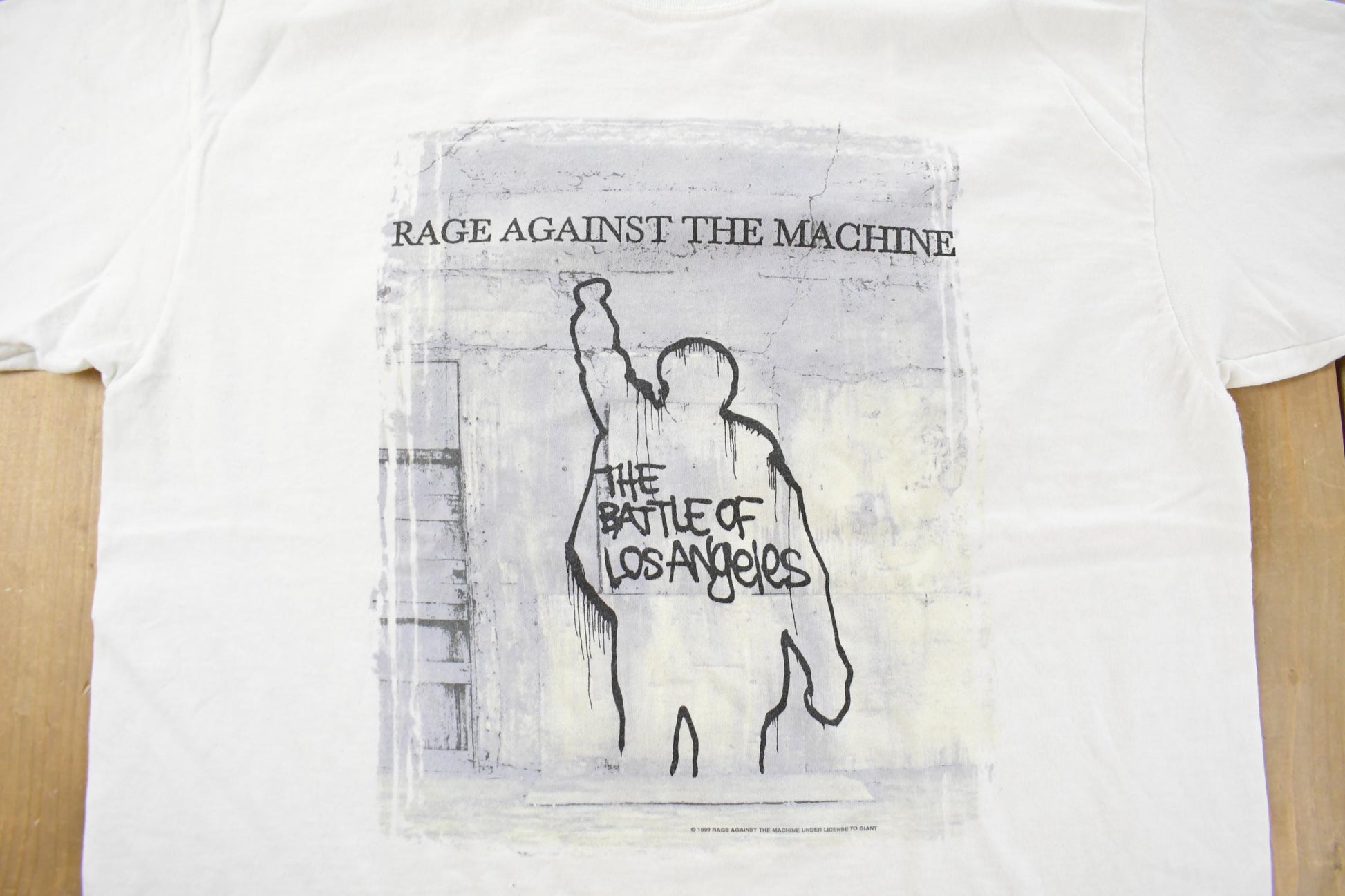 Vintage 1999 Rage Against The Machine The Battle Of Los Angeles Band T-Shirt Men's XL
