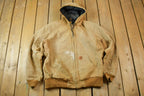 Vintage 1990s Distressed Carhartt Blanket Lined Hooded Jacket