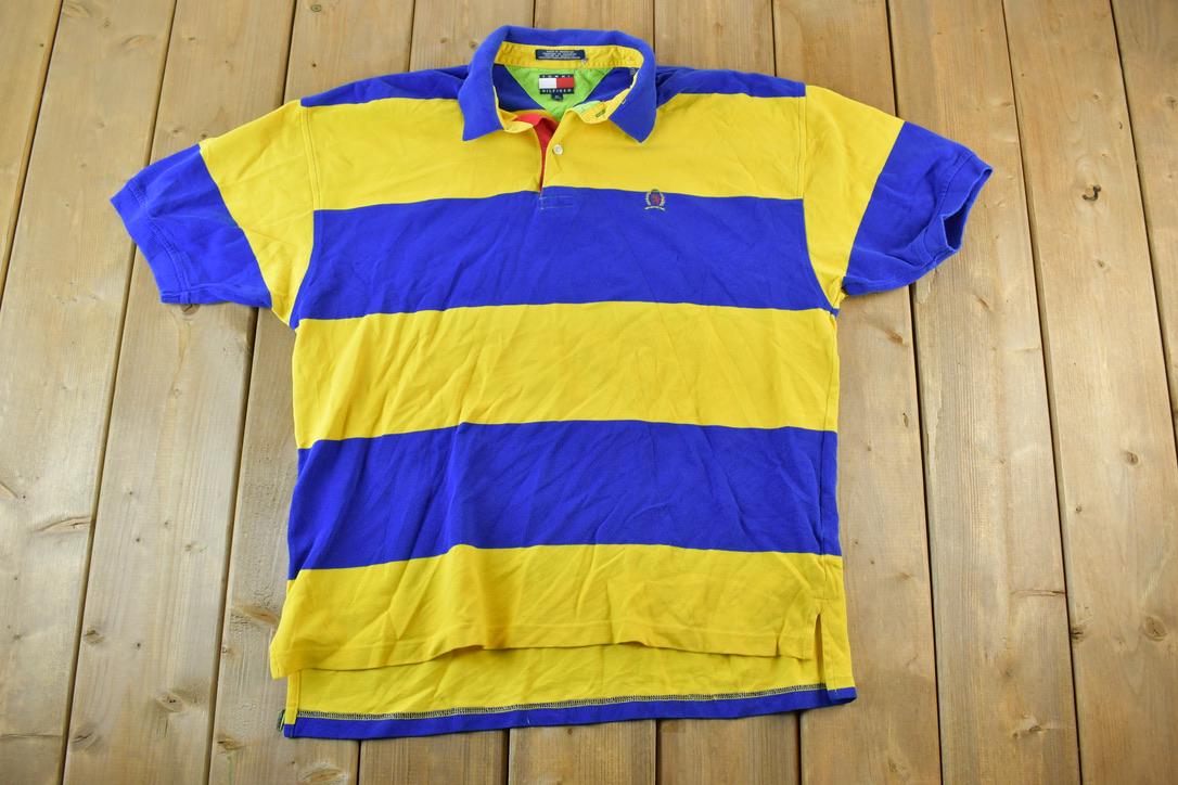 Vintage 1990s Tommy Hilfiger Sailing Gear Polo Button Up Shirt