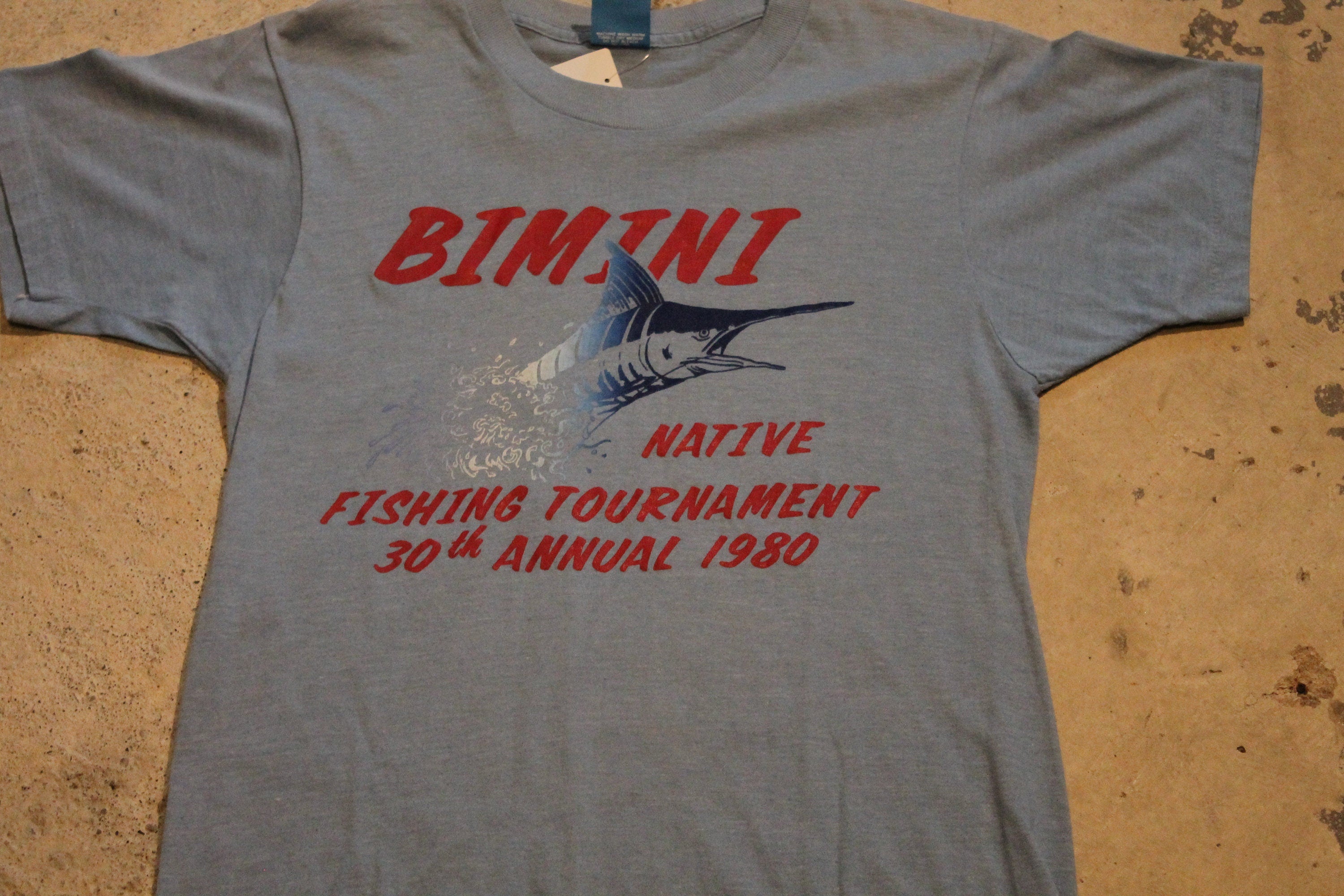 Vintage 1980 Bimini Native Fishing Tournament T Shirt