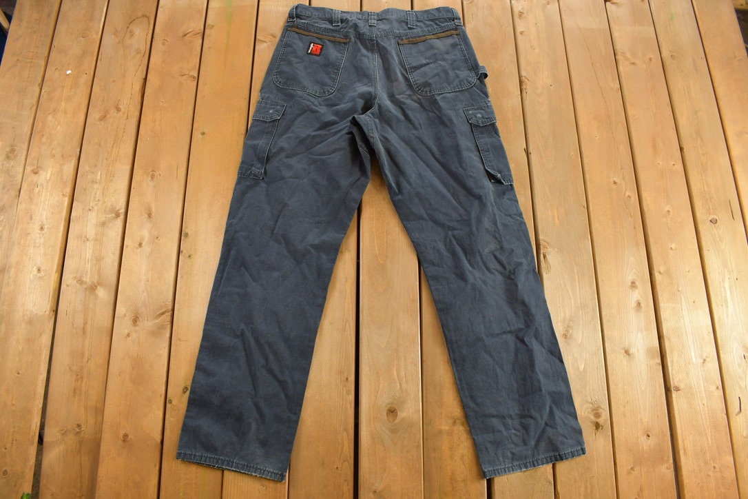 Vintage 1990s Wrangler Riggs Workwear Cargo Pants Size 36 x 35