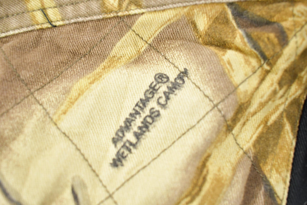 Vintage 1990s Roper Range Gear Wetlands Camo Button Up Shirt