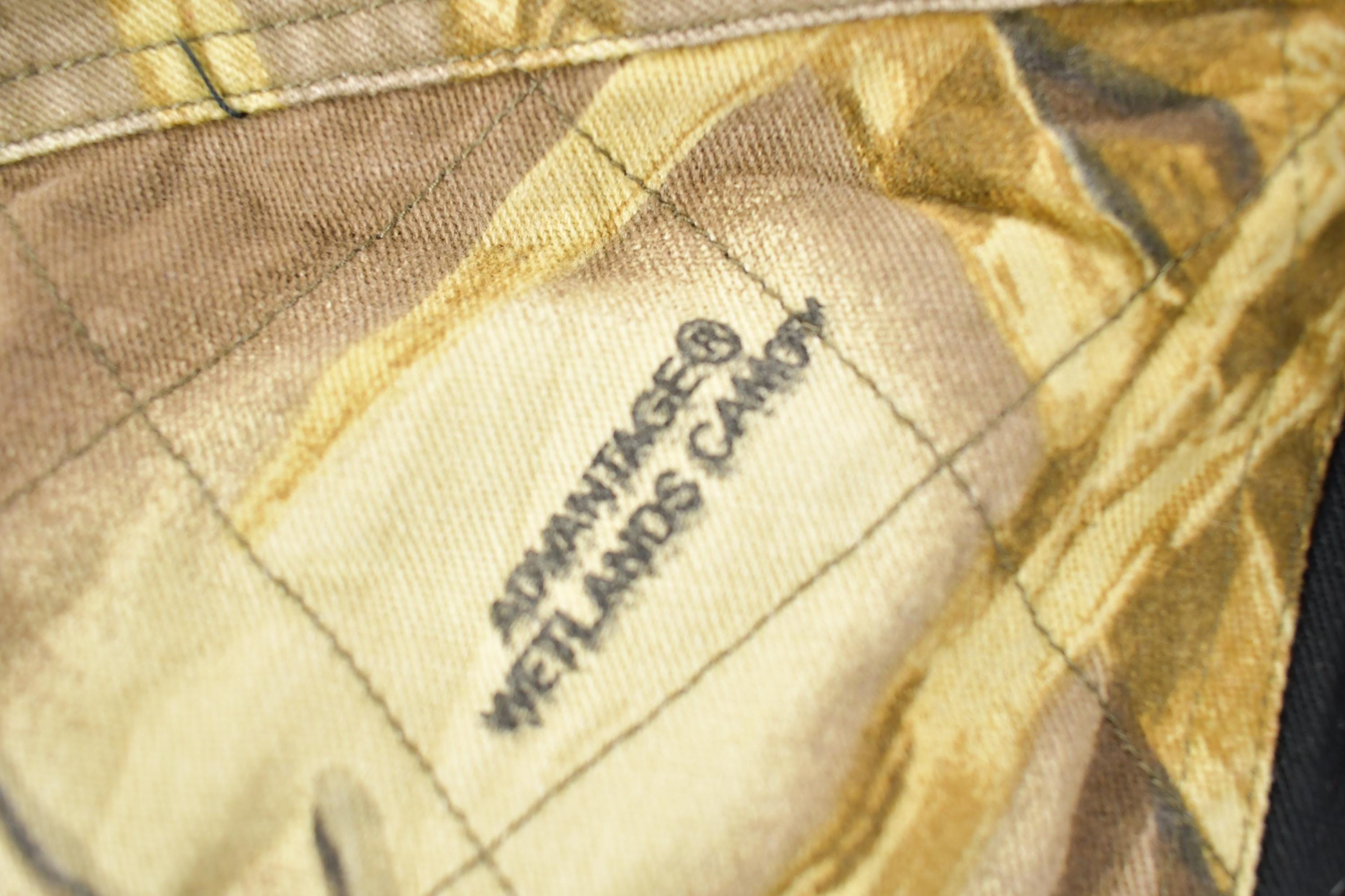 Vintage 1990s Roper Range Gear Wetlands Camo Button Up Shirt
