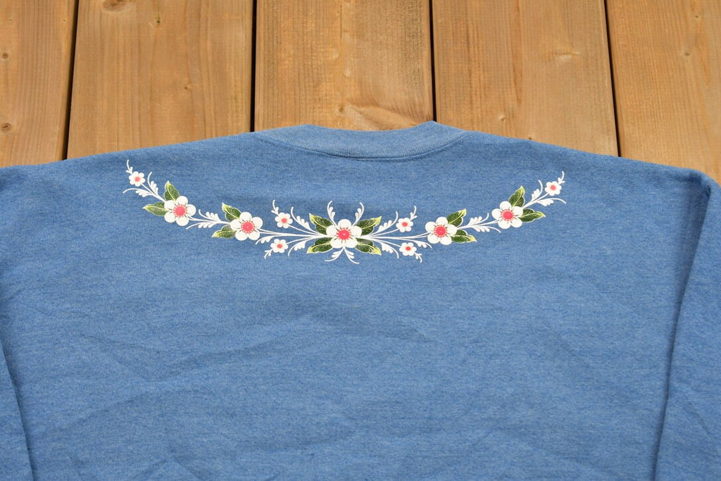 Vintage 1993 Cute Floral Crewneck Sweater