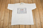 Vintage 1990s Jesus Noah's Ark Print Graphic T Shirt Made In USA / Vintage Fruit Of The Loom