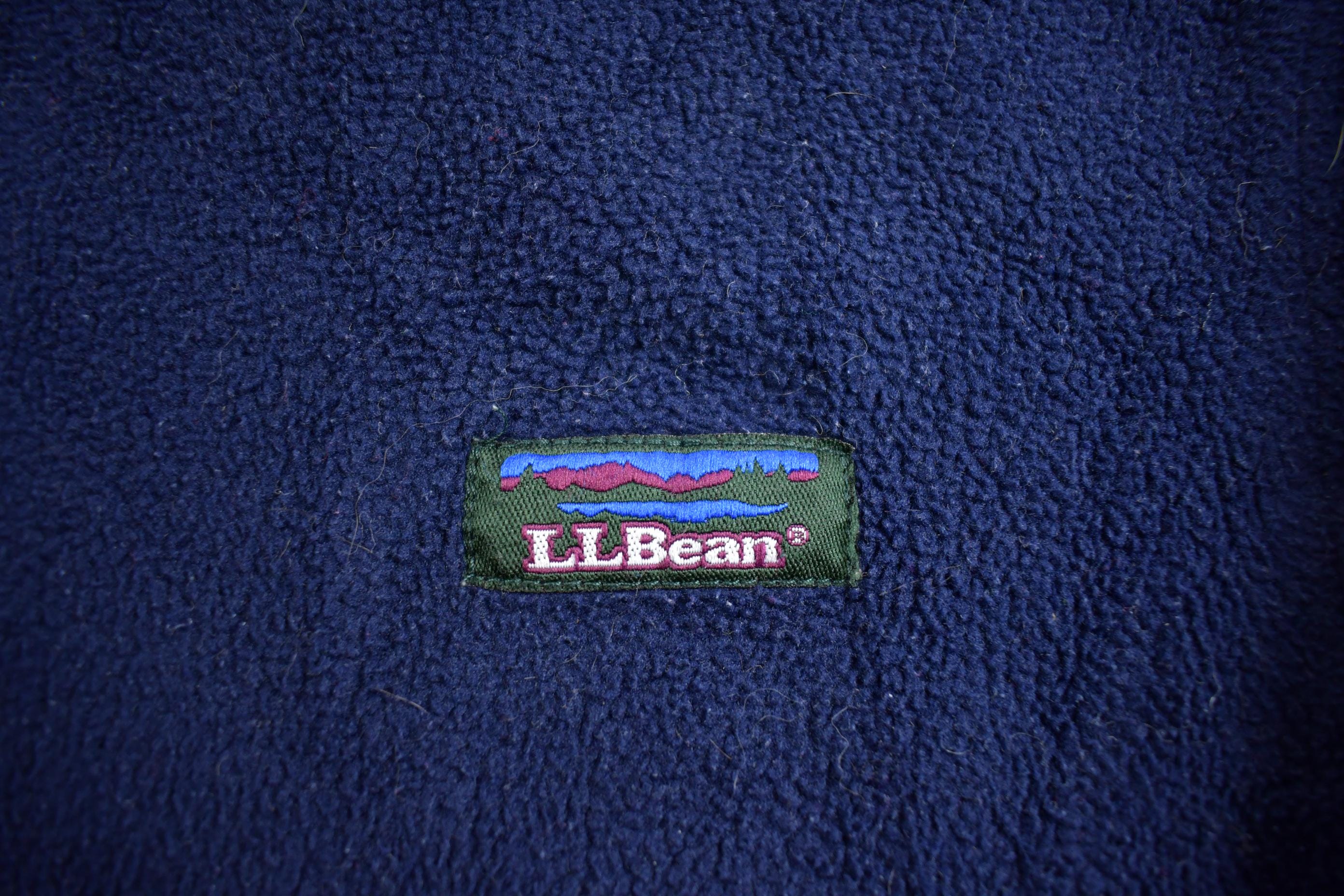 Vintage 1990s L.L Bean Fleece Sweater Made In USA