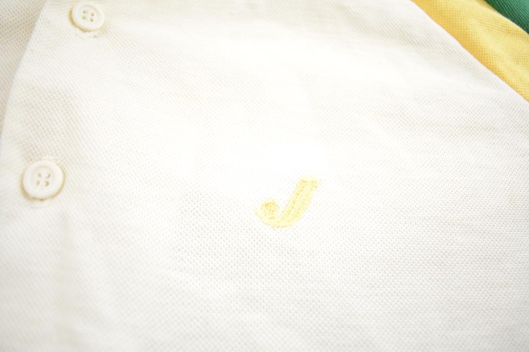 Vintage 1980s Jantzen Embroidered Color Block Button Up Shirt Made In USA