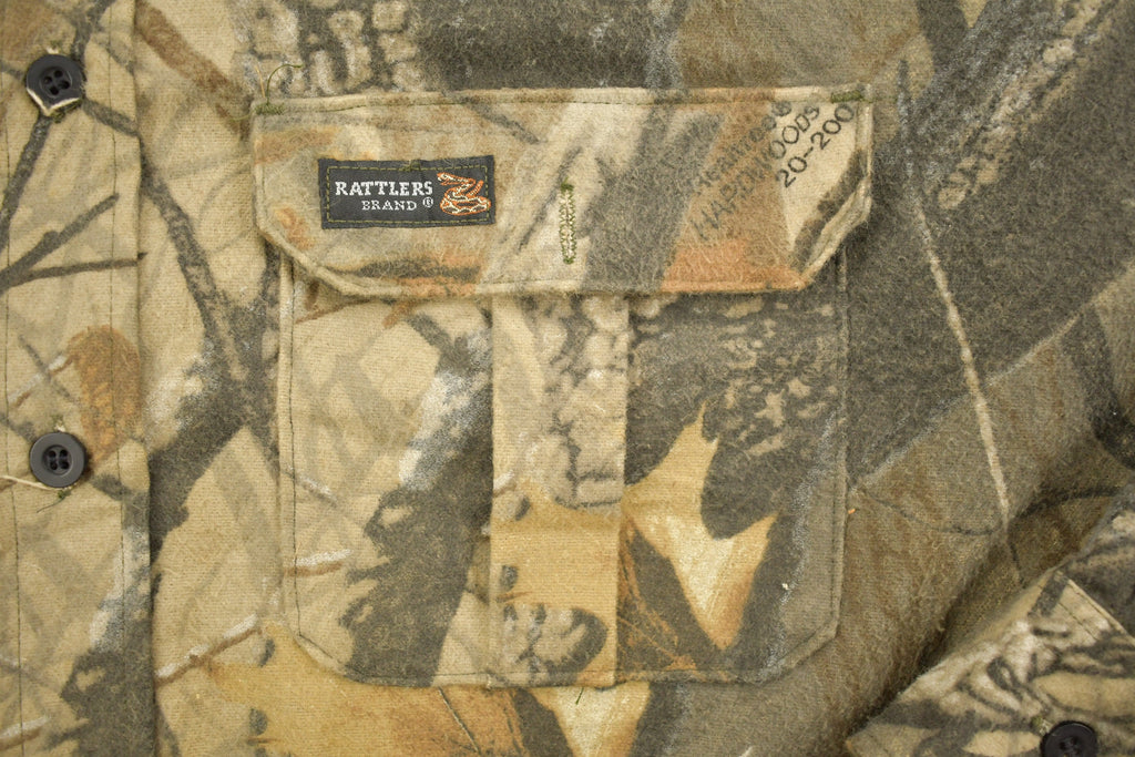 Vintage 1990s Rattlers Brand Camo Jacket
