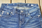 Vintage Y2K Miss Me Bedazzled Low Rise Jeans Size 26x33