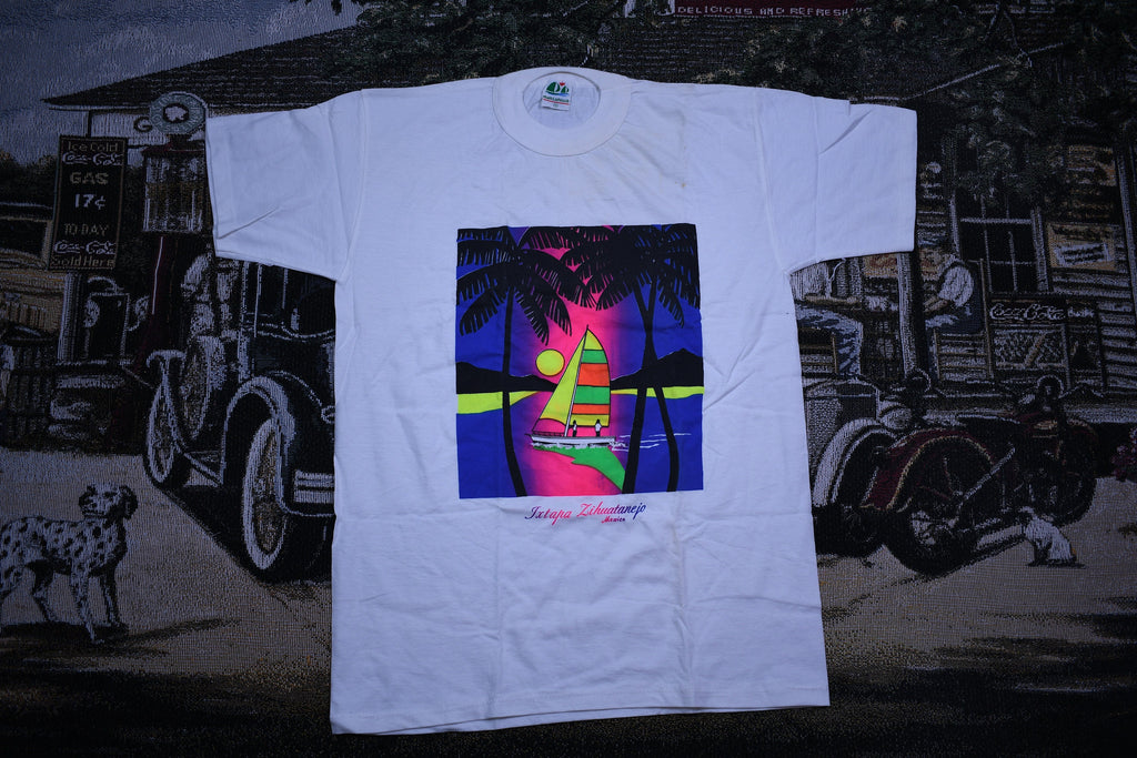Vintage 1990s Mexico Graphic Souvenir T Shirt