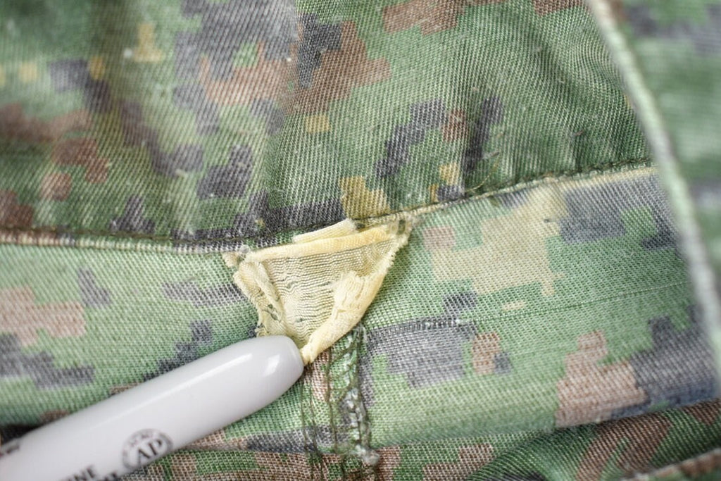 Vintage Military Zip Up Digital Camo Shirt