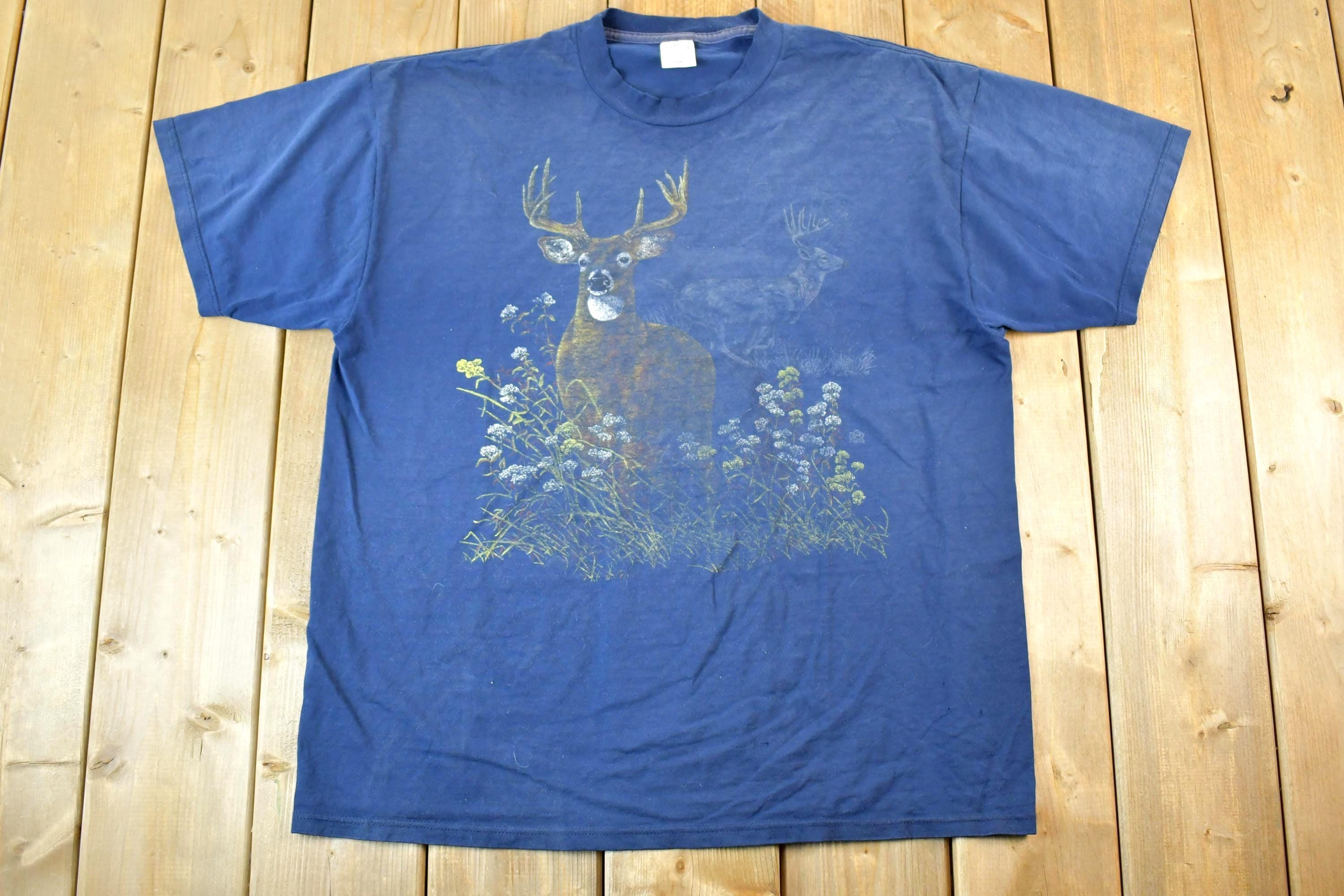 Vintage 1990s Cotton Grove Bick Buck Graphic Print Outdoorsman T-Shirt Mens XL