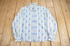 Vintage 1970s Paisley Theme Button Up Shirt