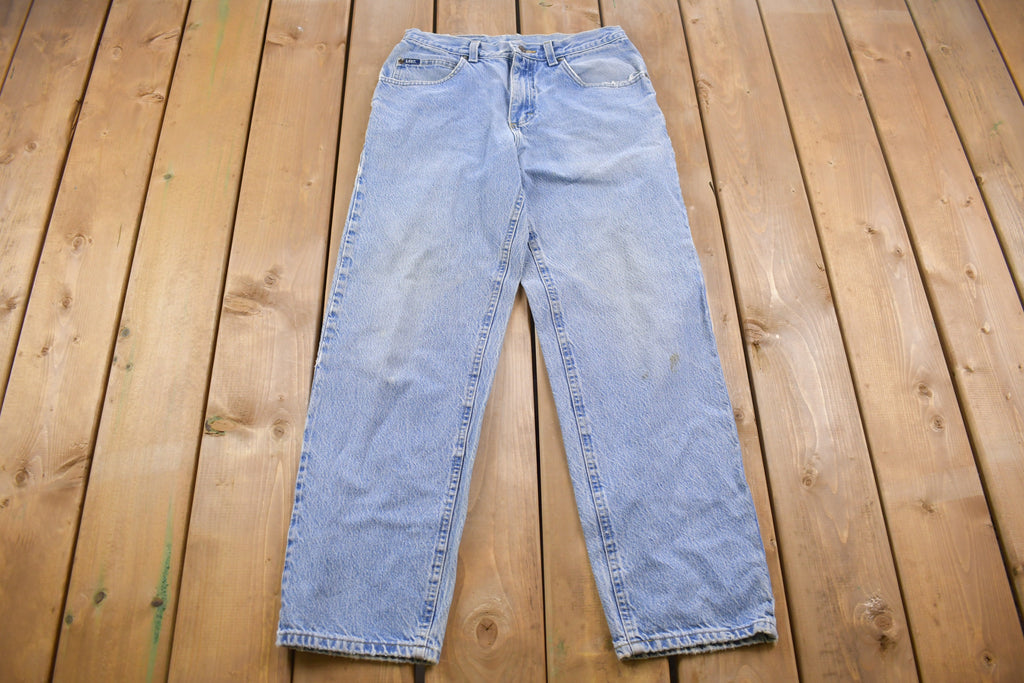 Vintage 1990s Lee Light Wash Blue Denim 28 x 29 / Vintage Jeans / Women's Vintage Jeans / Streetwear Fashion / Made in USA / Vintage Pants
