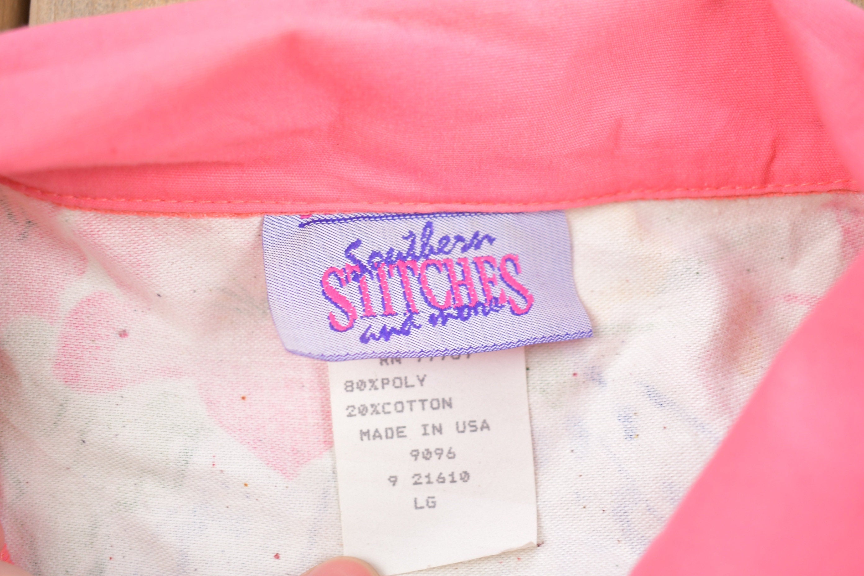 Vintage 1990s Southern Stitches Floral Graphic Windbreaker Jacket