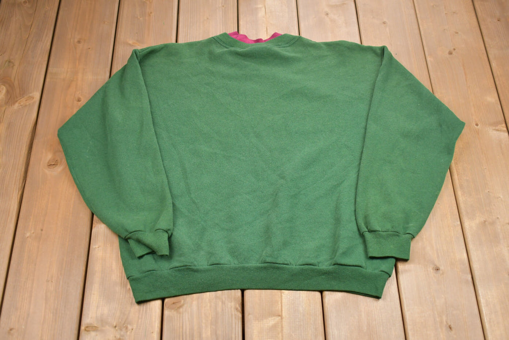 Vintage 1990s Lee Michigan Tree Graphic Crewneck Sweatshirt