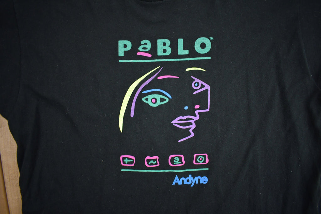 Vintage 1990s Pablo Picasso Andye Art Graphic T Shirt