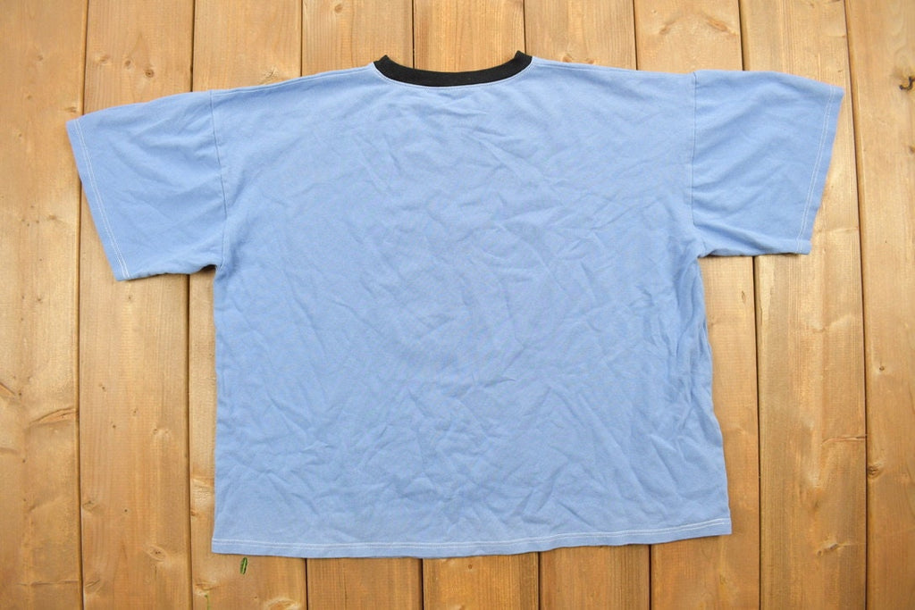 Vintage 1990s Wolf Lika Ponos Hrvatske Theme Graphic T-Shirt