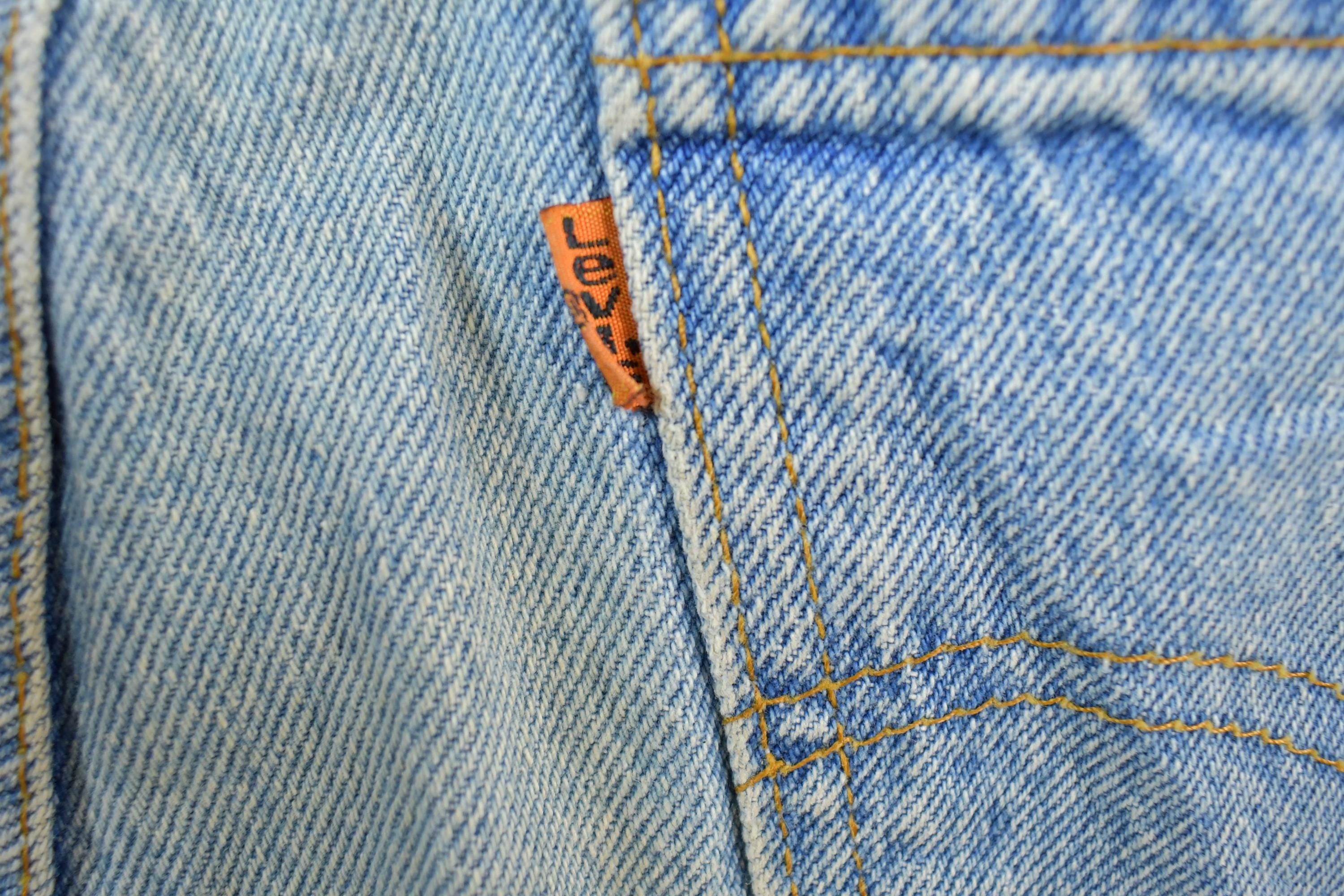 Vintage 1990s Levi Strauss Orange Tab Denim Jeans Size 33 x 29