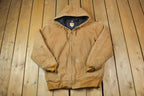 Vintage 1990s Distressed Carhartt Blanket Lined Jacket Made In USA