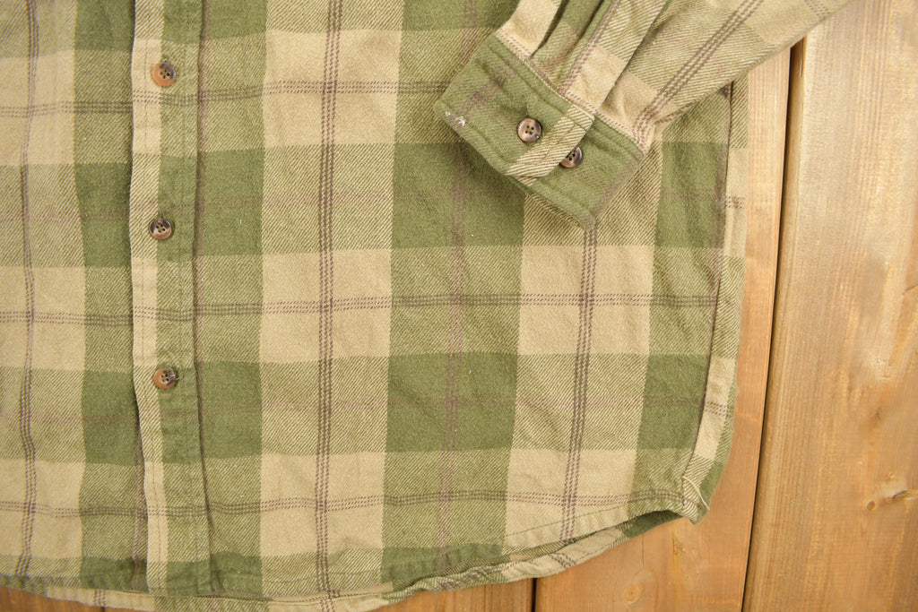 Vintage 1990s Kilimanjaro Plaid Button Up Shirt