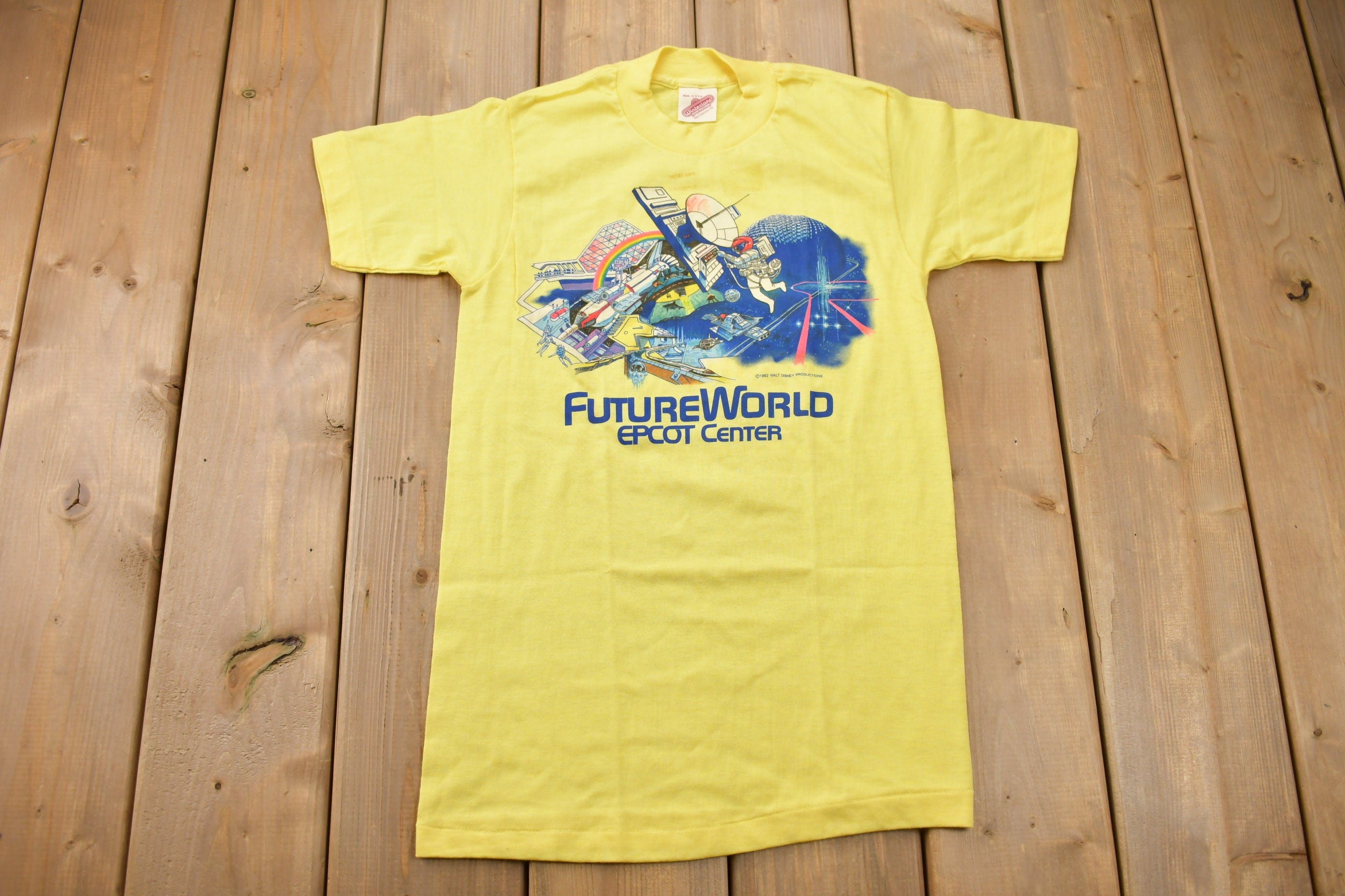 Vintage 1982 Walt Disney World Future World Epcot Center T-Shirt