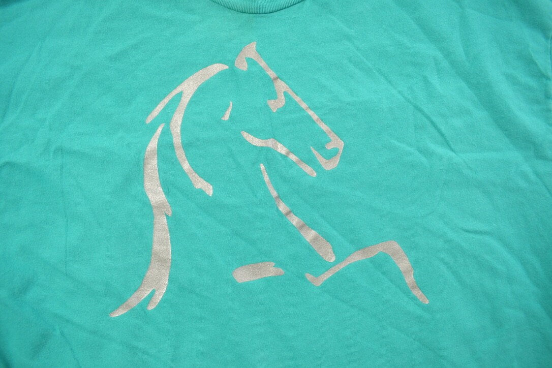 Vintage 1990s Majestic Horse Graphic T Shirt