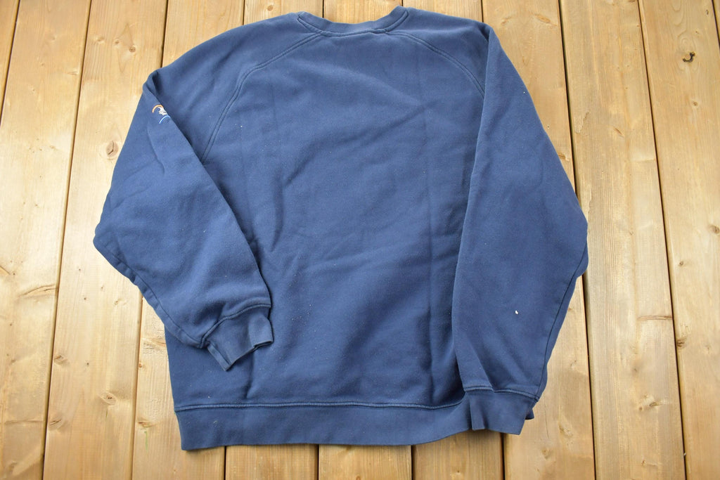 Vintage 1990s Nike Embroidered Mini Swoosh Crewneck Sweatshirt