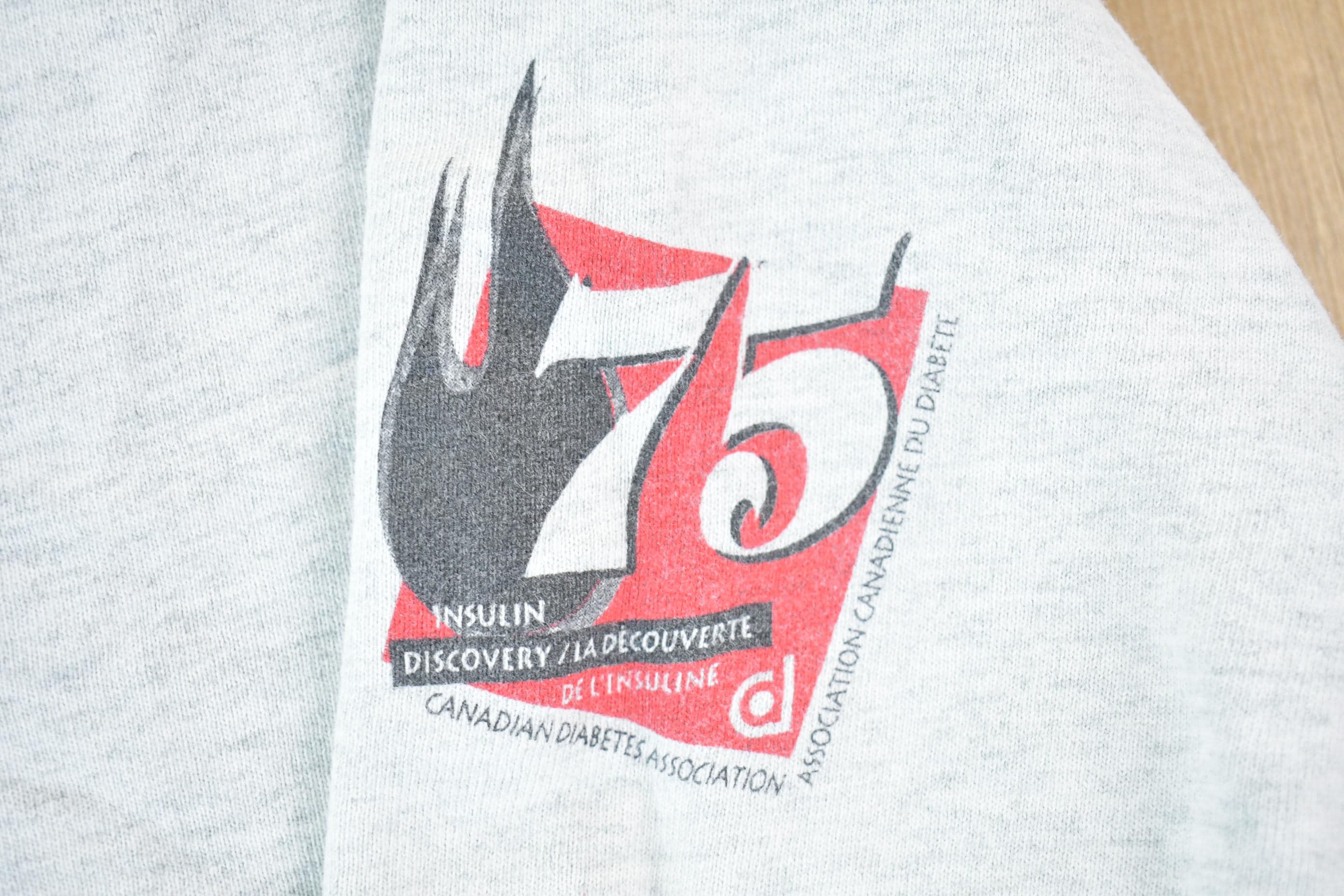 Vintage 1996 Canadian Diabetes Association 75th Anniversary Graphic Crewneck Sweatshirt