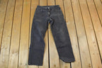 Vintage 1990s Levi Strauss Black Denim Red Tab Jeans Size 32 x 27