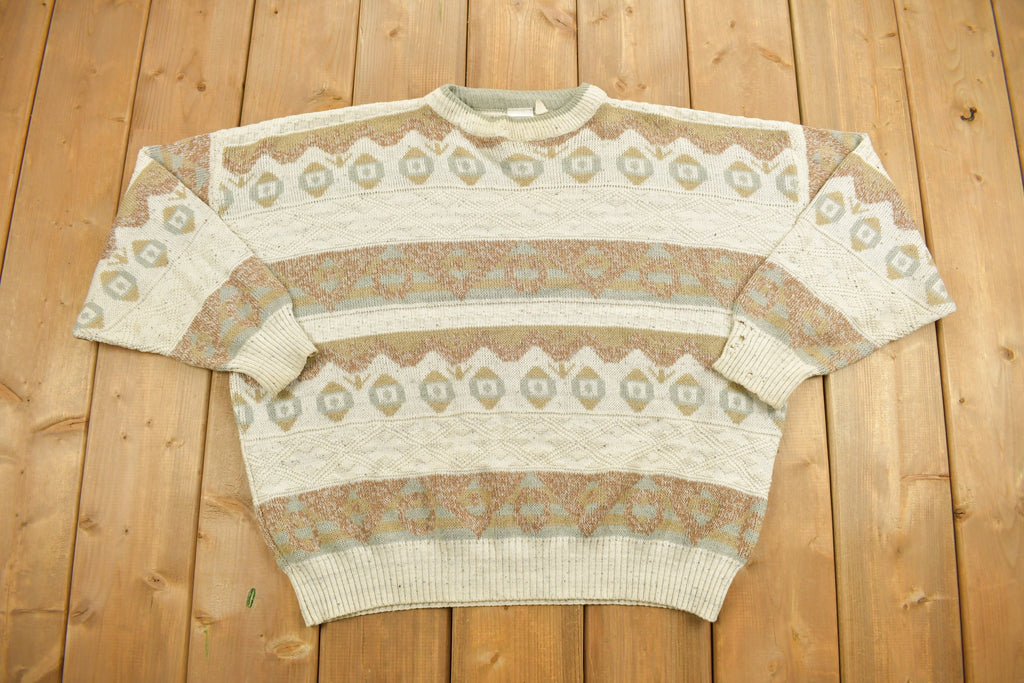 Vintage 1990s Abstract Knitted Sweater