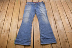 Vintage 1990's Mudd Light Wash Denim Bell Bottoms 30 x 31
