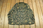 Vintage 1990s Coldwater Creek All Over Print Floral Tapestry Blazer Jacket Women's 1X