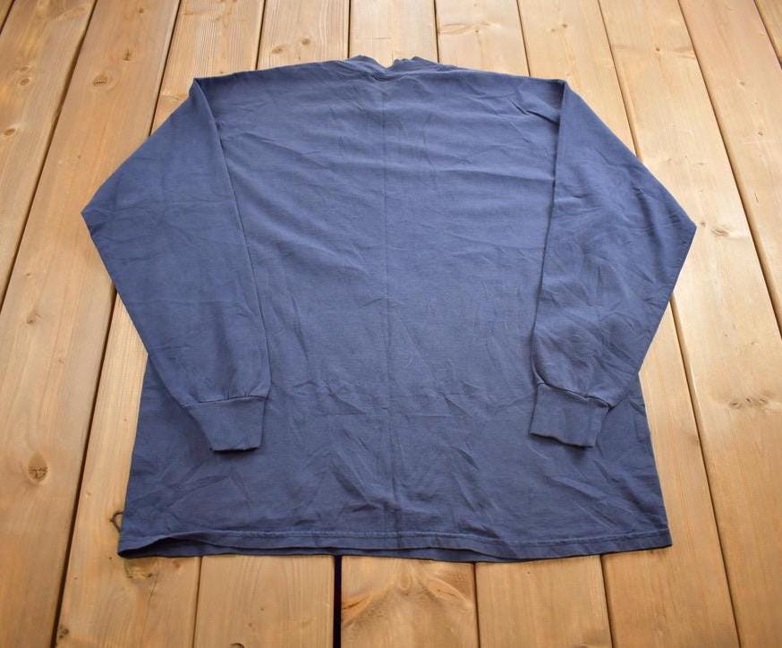 Vintage 1990s Blank Russell Athletic Pro Cotton Long Tee Crewneck Made In USA