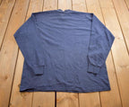 Vintage 1990s Blank Russell Athletic Pro Cotton Long Tee Crewneck Made In USA