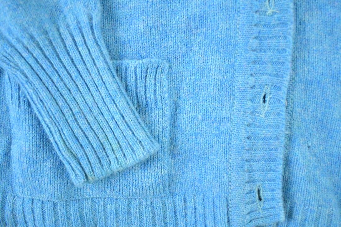 Vintage 1970s St Michaels Shetland Wool Souvenir Button Up Single Stitch Shirt