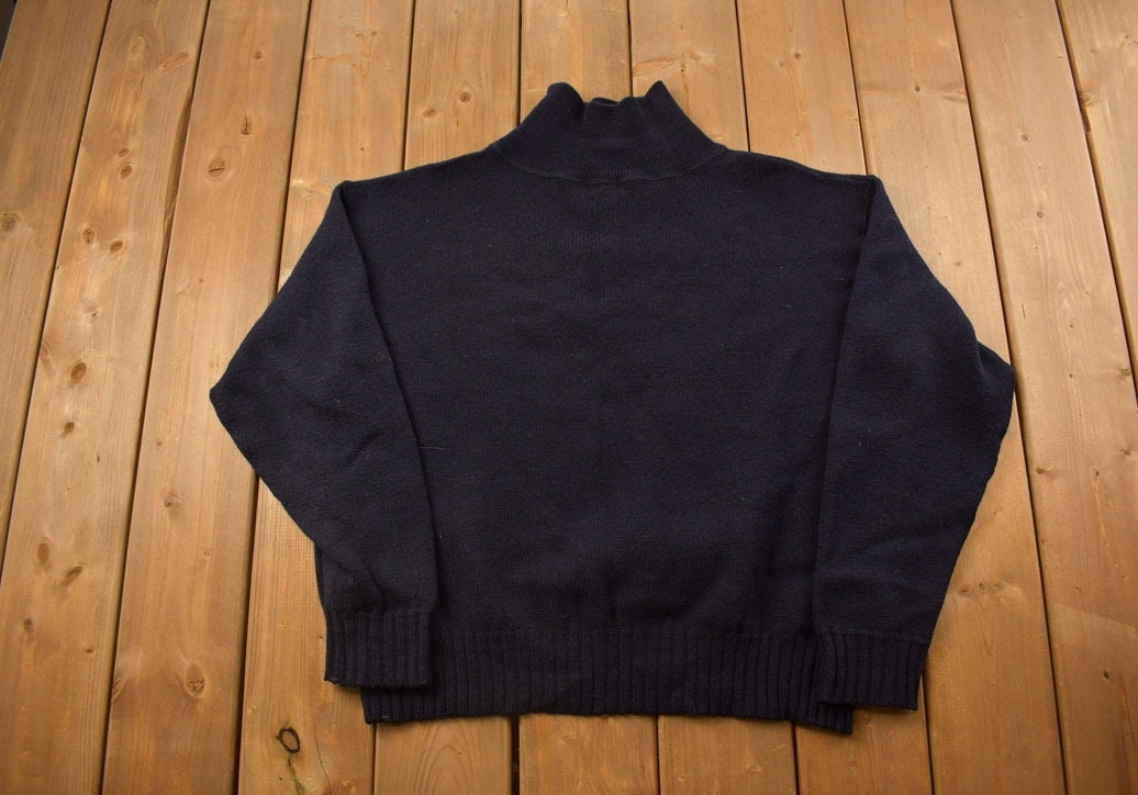 Vintage 1970s Nelson 100% Wool Knit Sweater / Vintage 90s Crewneck / Outdoorsman / Vintage Knit / Winter Sweatshirt