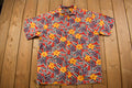 Vintage 1990s Chaps Ralph Lauren Floral All Over Print Button Up Shirt Black Label