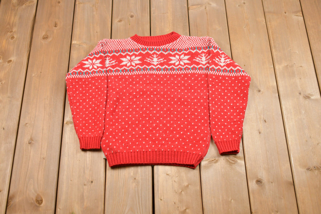 Vintage 100% Knitted Christmas Sweater