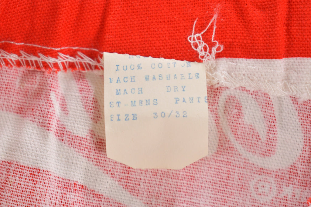 Deadstock Vintage 1970s Coca Cola Flared Trousers Size 32 x 31.5